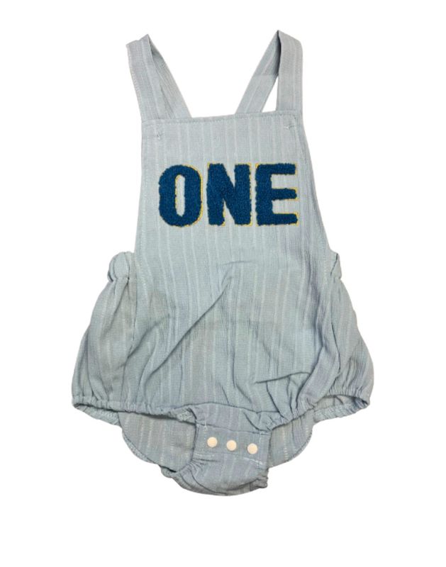 Boys Chenille Patch One Romper