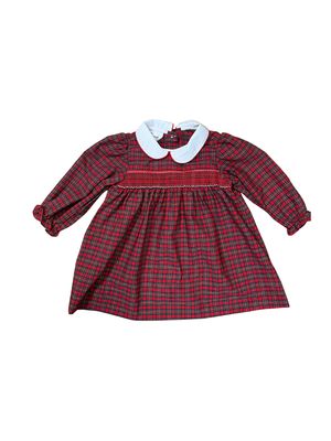 Red Christmas Plaid Claire Dress