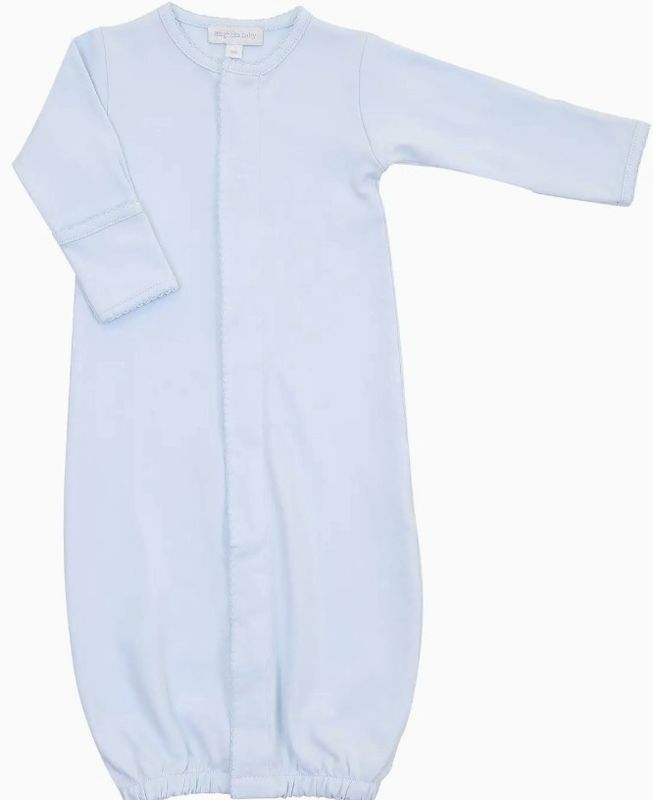 Blue Solid Essentials Converter Gown