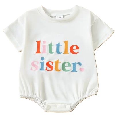 Little Sister Short Sleeve Romper