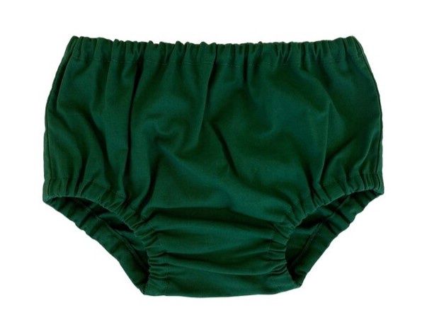Green Velvet Diaper Cover