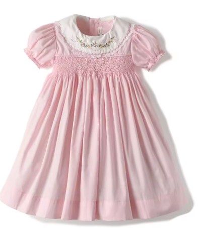 Pink Smocked Heirloom Dress