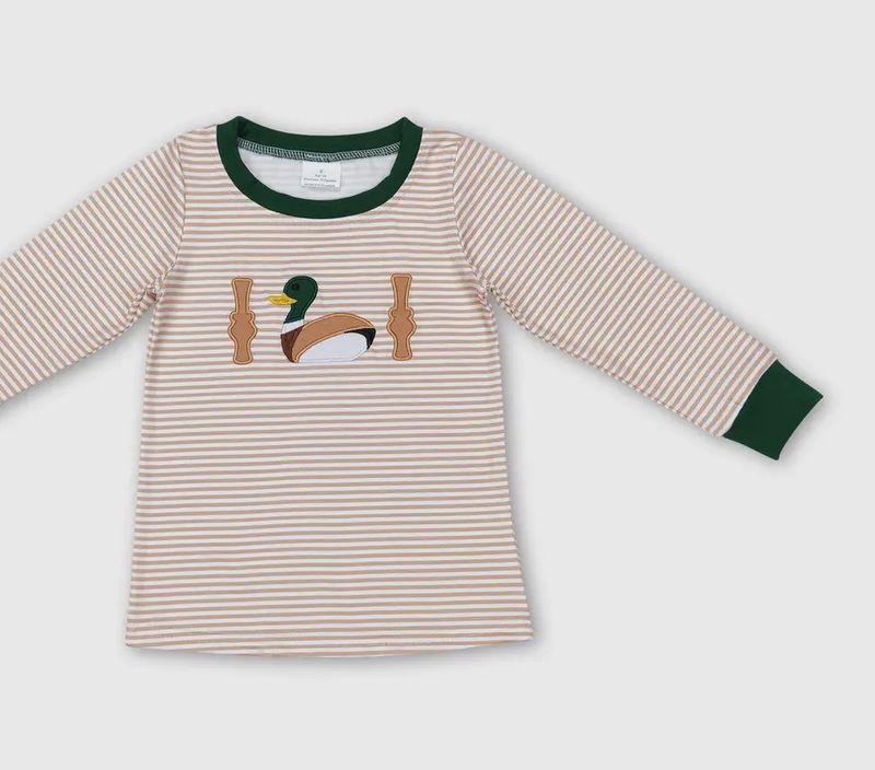 Khaki Stripe Duck Call T Shirt