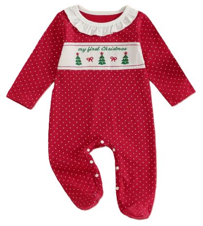My First Christmas Romper