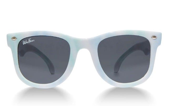 WeeFarers Blue Green Tie Dye Polarized Sunglasses