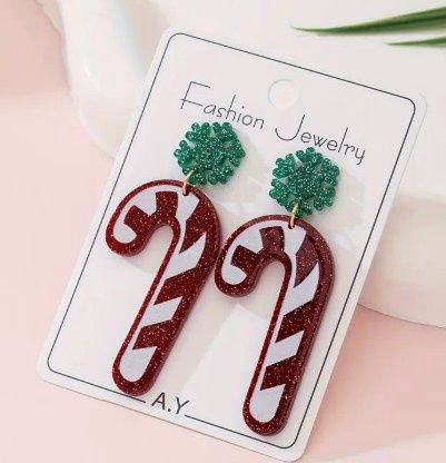 Candy Cane Earrings