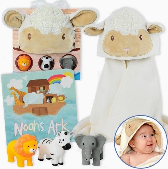 Noah&#39;s Ark Baby Bath Time Gift Set