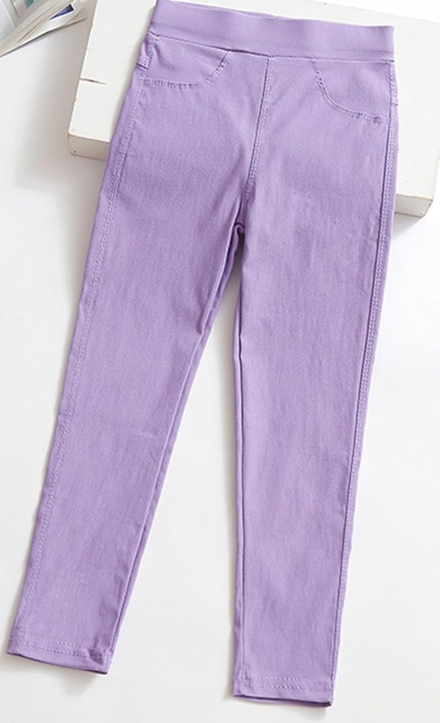 Purple Pull-on Pants
