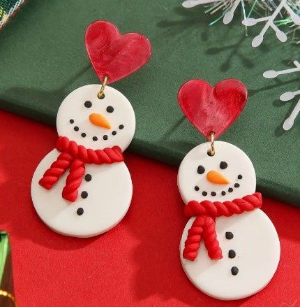 Snowman Earrings