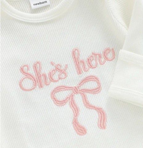 She's Here Romper