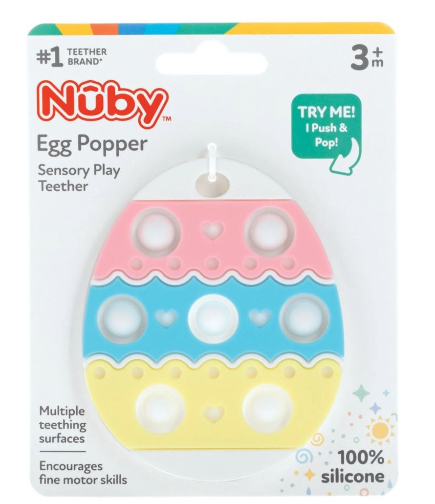 Nuby Easter Egg Popper Teether