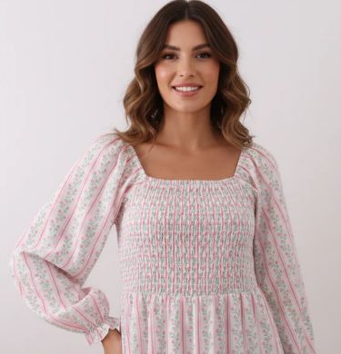 Mommy &amp; Me Spring Smocked Dress- Mommy