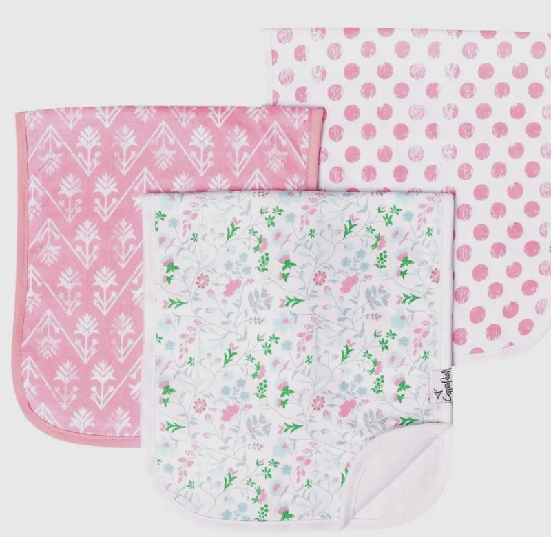 Copper Pearl Burp Cloths- Claire