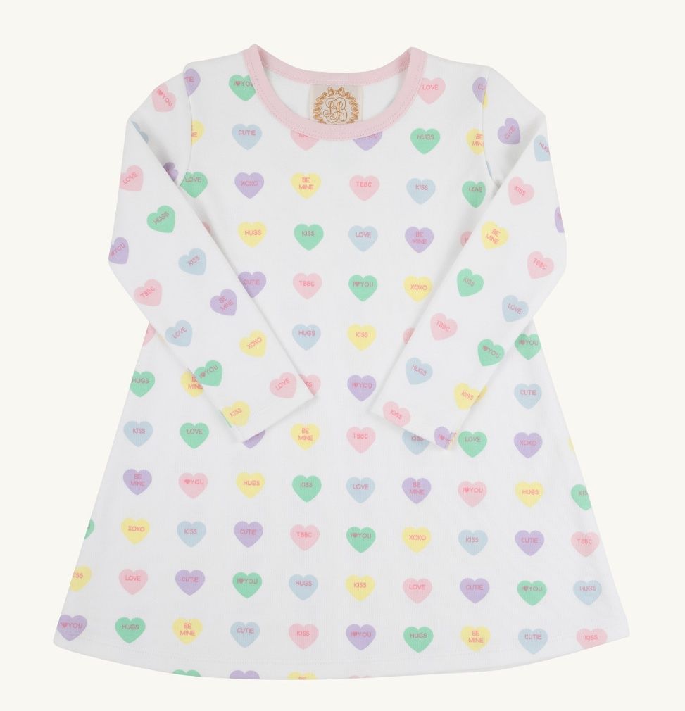 Long Sleeve Polly Play-We Heart You