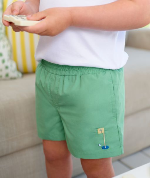 Sheffield Golf Shorts-Gibson Island Green