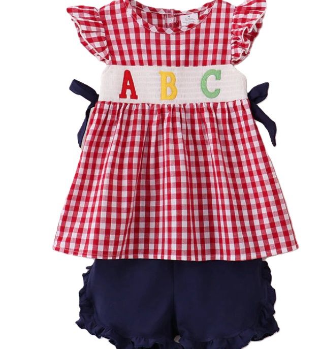 ABC SMOCKED SET, Size: 4T