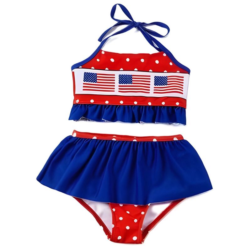 American Flag Halter Bikini