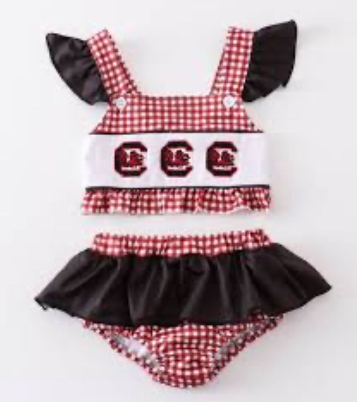 Gamecock Embroidered Bikini, Size: 2T
