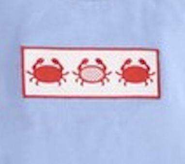 Blue Seersucker Crab Set