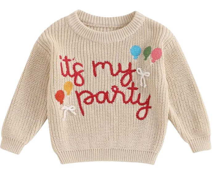 It's My Party Sweater, Size: 2T