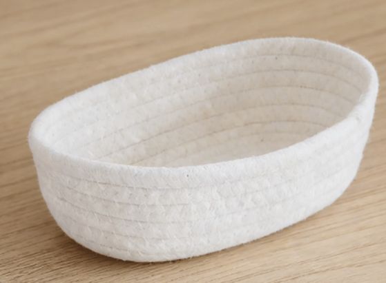 White Woven Gift Basket
