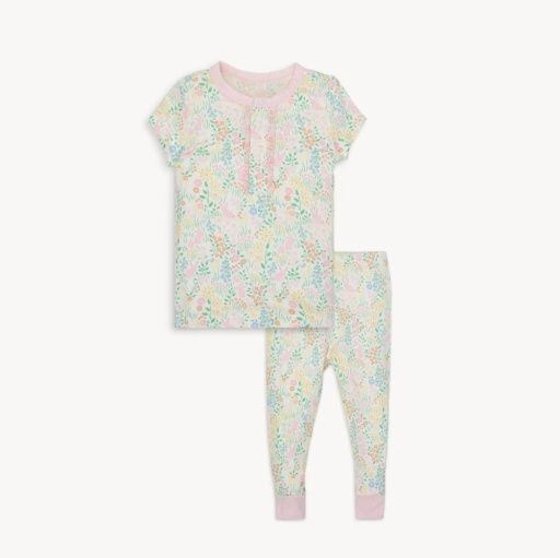 Hoppy Garden Bamboo Short Sleeve Pajama, Colour: HOPPG, Season: S25, Size: 4T