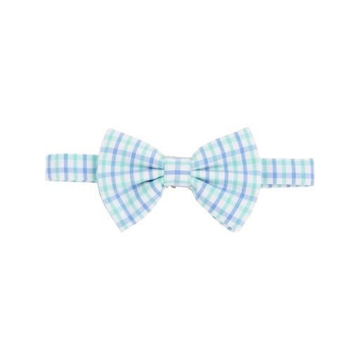 Baylor Bowtie, Colour: Sunrise Blvd Blue and Turks Teal Check, Season: 25SP, Size: 2-12
