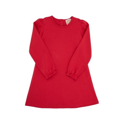 Sadie Sweatshirt Dress- Richmond Red, Colour: Richmond Red, Season: 24FA, Size: 3T