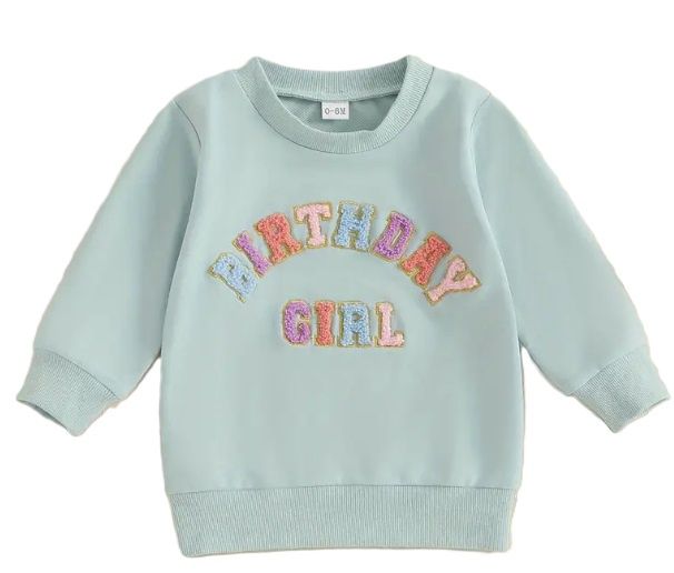 Birthday Girl Sweatshirt, Size: 12/18M