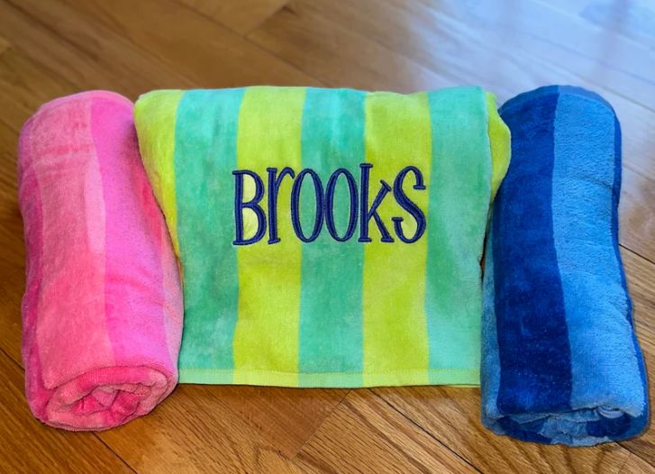 Monogram Beach Towel