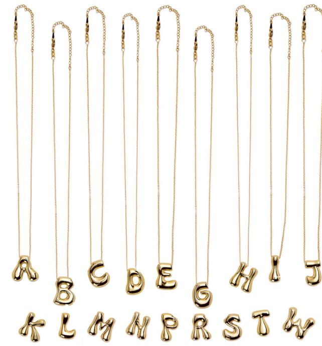 Bubble Letter Necklace