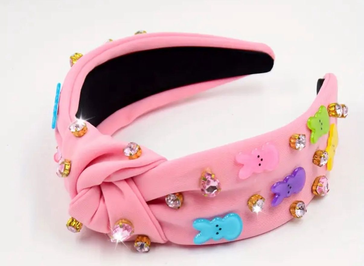 Easter Jeweled Headband, COLOR: Pink