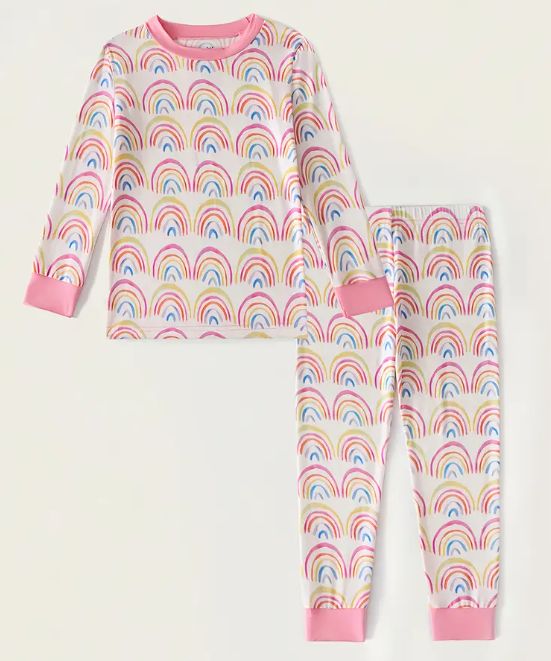 Fuschia Rainbow Bamboo Set, Size: 2/3T