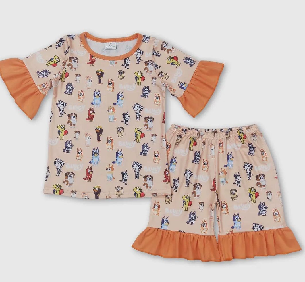 Bluey Summer Pajamas, Size: 12/18M
