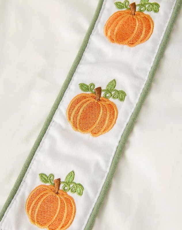 Boys Fall Pumpkin Applique Set