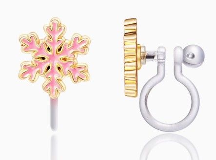 Snowflake Clip On Earring
