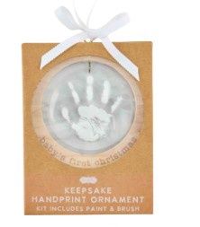 Acrylic Handprint Ornament, COLOR: White