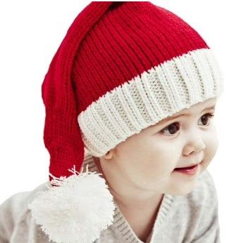 Baby Knit Santa Hat