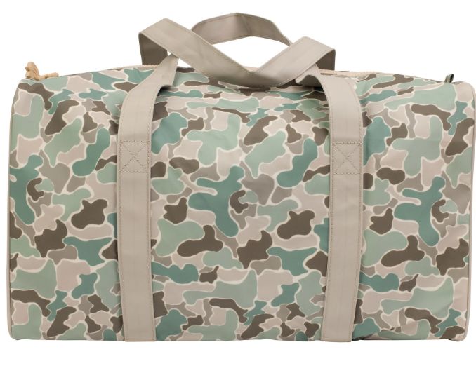Apple of My Isla- Camo Duffle Bag