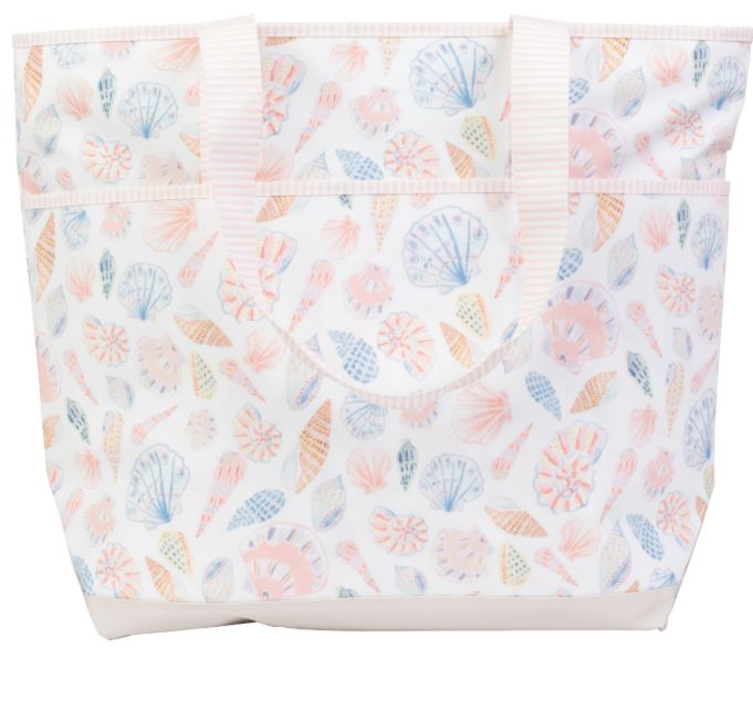 Apple of My Isla- Beach Bag, COLOR: Seashell