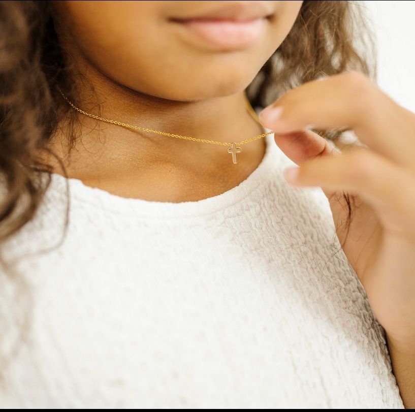 Gold Plated Cross Necklce