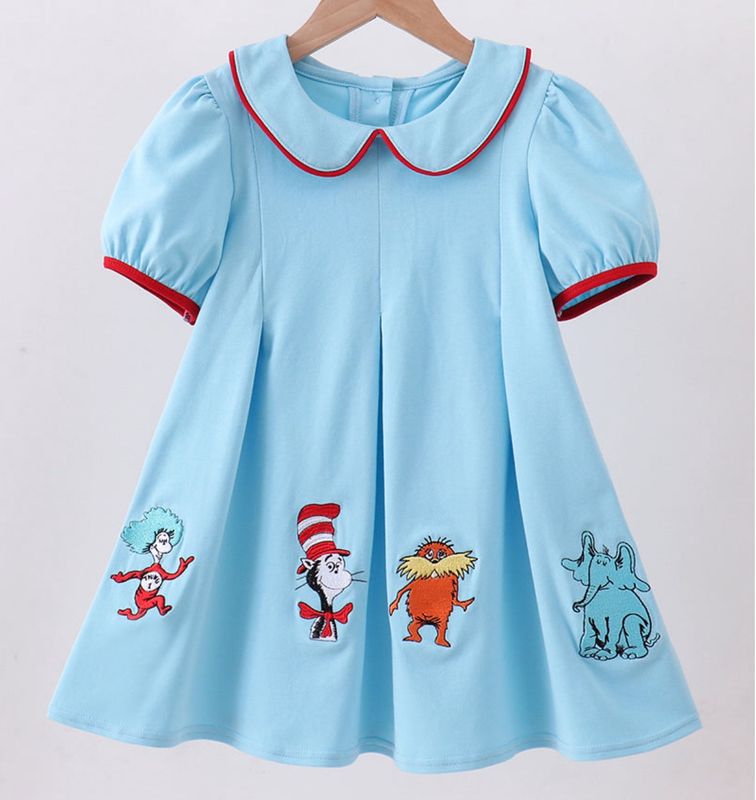 Dr. Seuss Embroidered Dress