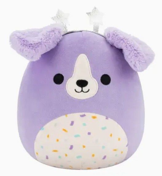Squishmallow Dontay Purple Dog- 5 inches