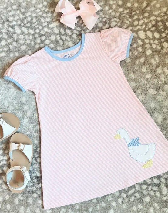 Silly Goose Applique Dress