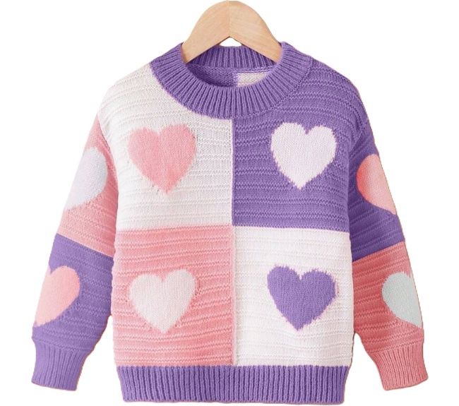 Patchwork Heart Sweater