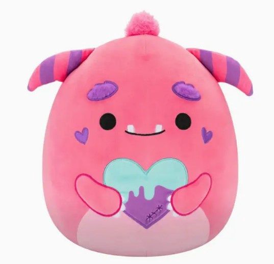 Squishmallow Mont Monster with Heart- 5 Inches