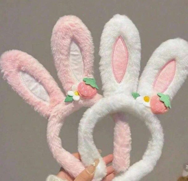 Fuzzy Bunny Ears Headband