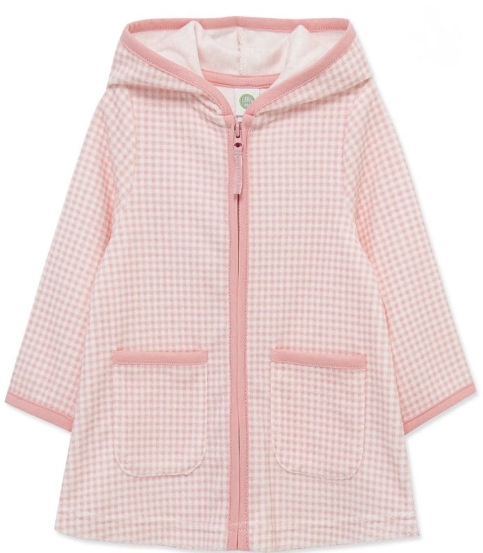Little Me Pink Gingham Swim Cover Up