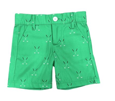 Green Tee Time Shorts