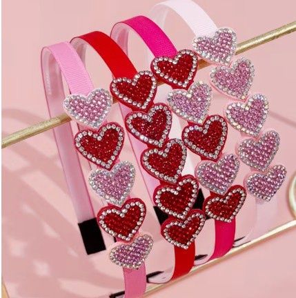 Jeweled Mini Heart Headband